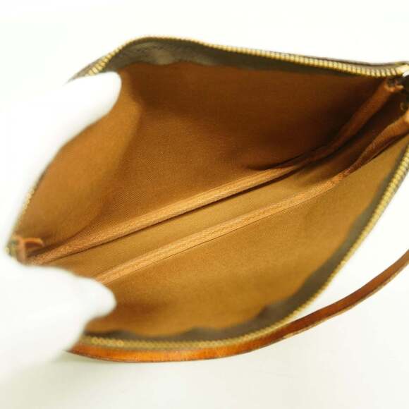 LOUIS VUITTON Authentic Brown Monogram Pochette Pouch - Picture 4 of 9